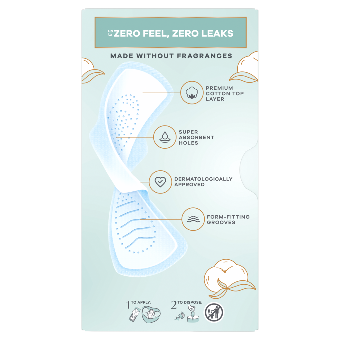 Always Pure Cotton With Flexfoam Pads Size 1 Regular With Wings Unscented - 28ct/3pk