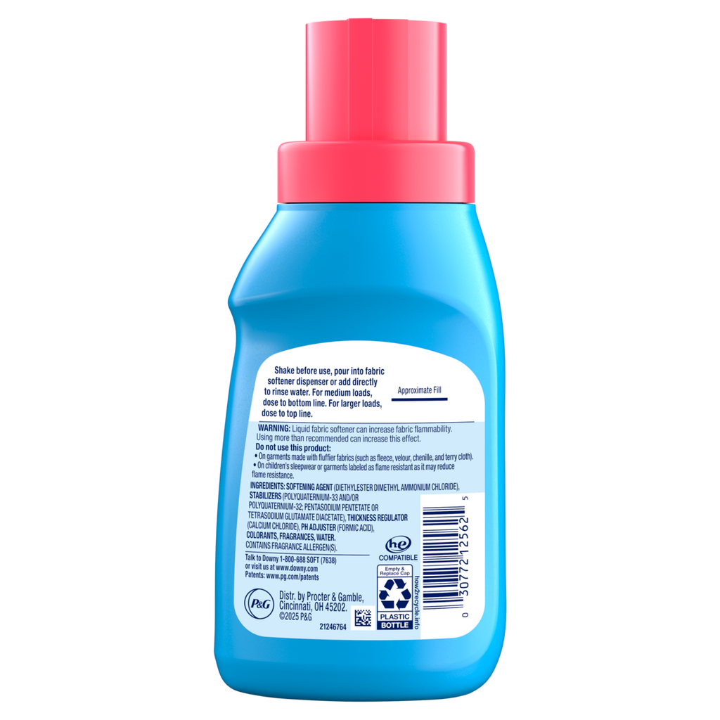 Downy Soft 2-in-1 Soft And Fresh Liquid Fabric Softener April Fresh 9 Loads Fabric Conditioner Liquid Provides Softness And Freshness For Fabrics - 8oz/12pk