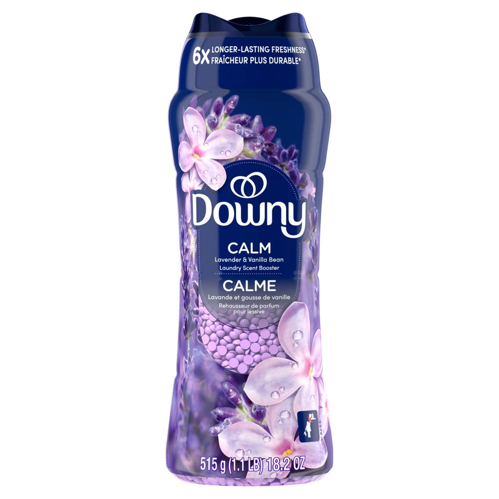 Downy Calm In-Wash Laundry Scent Booster Beads Soothing Lavender And Vanilla Bean Scent Laundry Scent Beads  Long-Lasting Freshness - 18.2oz/4pk