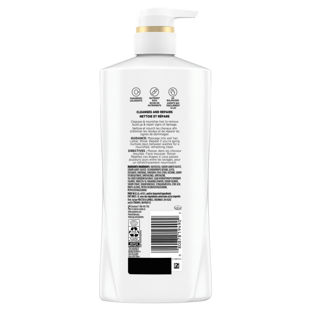 Pantene Repair & Protect 2-in-1 Shampoo & Conditioner - 17.9oz/4pk