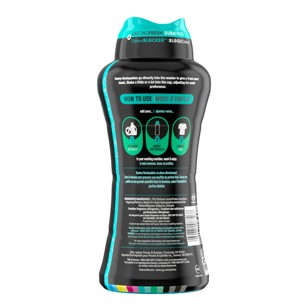 Downy Unstopables In Wash Scent Booster Beads Fresh Scent Laundry Beads For Odor Protection Downy Scent Booster Beads Laundry Scent Boosters - 24oz/4pk