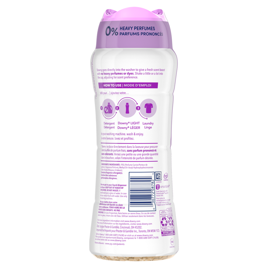 Downy Light Laundry Scent Booster Beads White Lavender Scent In-Wash Fabric Beads Designed To Be Gentle With A Light Boost Of Scent No Heavy Perfumes - 18.2oz/4pk