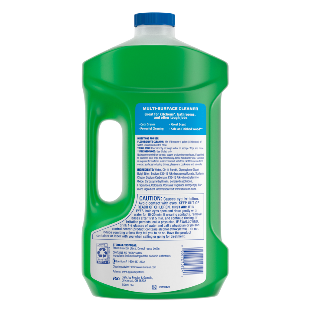 Mr. Clean All Purpose Cleaner  Floor Cleaner For Mopping Cleaning Liquid Gain - 64oz/4pk