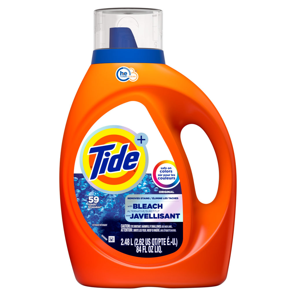 Tide Bleach Alternative Liquid Laundry Detergent Original Scent 59 Loads He Compatible - 84oz/4pk