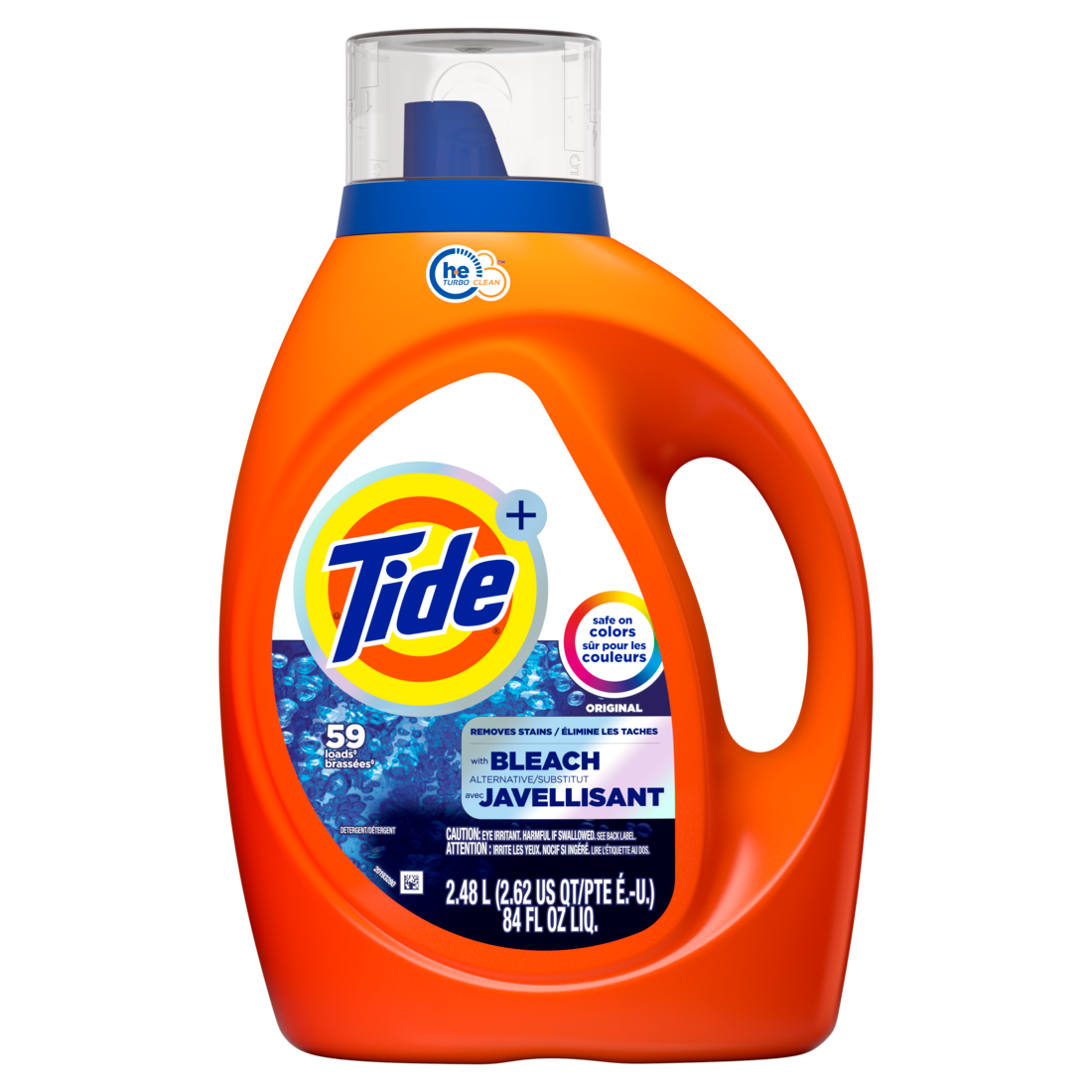 Tide Bleach Alternative Liquid Laundry Detergent Original Scent 59 Loads He Compatible - 84oz/4pk