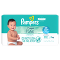 Pampers Aqua Pure Baby Wipes 99% Water Fragrance Free (2 Flip-Top Packs 56 Wipes per Pack) - 112ct/4pk