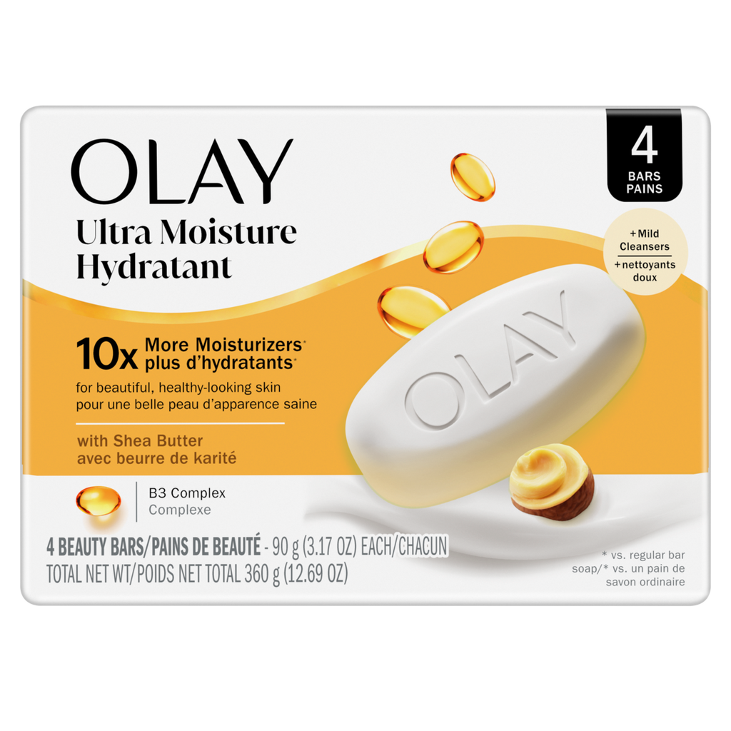 Olay Ultra Moisture Shea Butter Beauty Bar With Vitamin B3 Complex - (4x3.17)oz/12pk