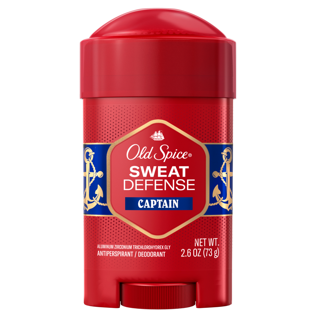 Old Spice Red Collection Deodorant For Men Captain Scent Antiperspirant Lasting Protection - 2.6oz/12pk