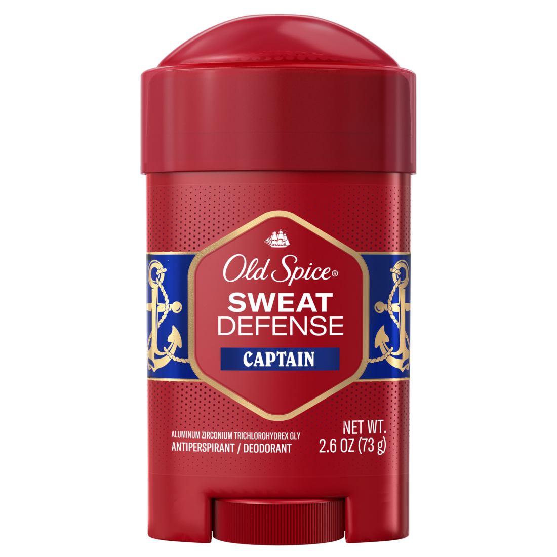 Old Spice Red Collection Deodorant For Men Captain Scent Antiperspirant Lasting Protection - 2.6oz/12pk