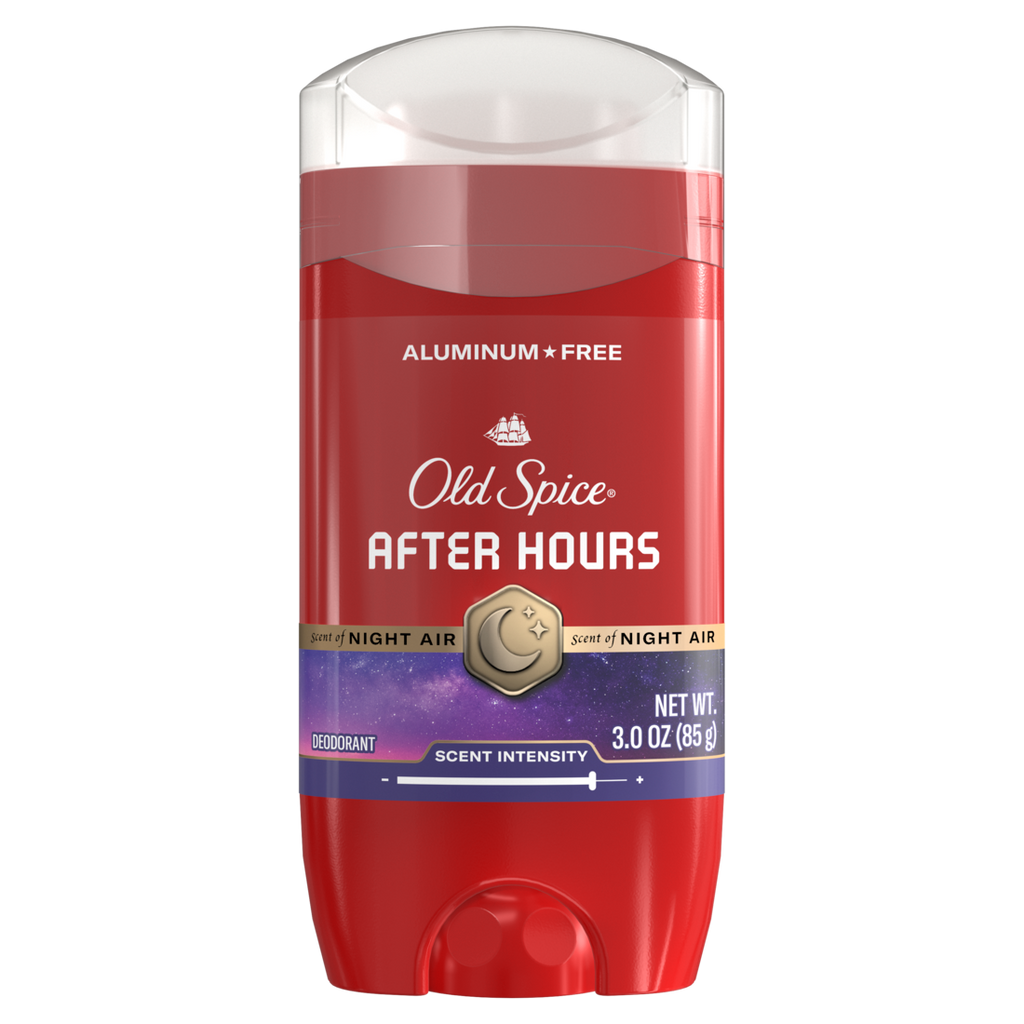 Old Spice Red Collection Deodorant For Men After Hours Scent Aluminum Free Long-Lasting Fragrance - 3oz/12pk