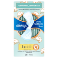 Always Pure Cotton With Flexfoam Pads Size 1 Regular With Wings Unscented - 28ct/3pk