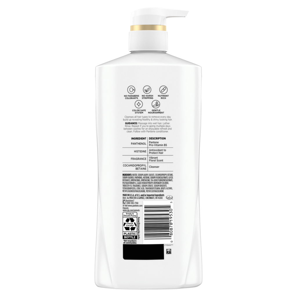 Pantene Classic Clean 72 HR Nourishment Shampoo - 27.7oz/4pk