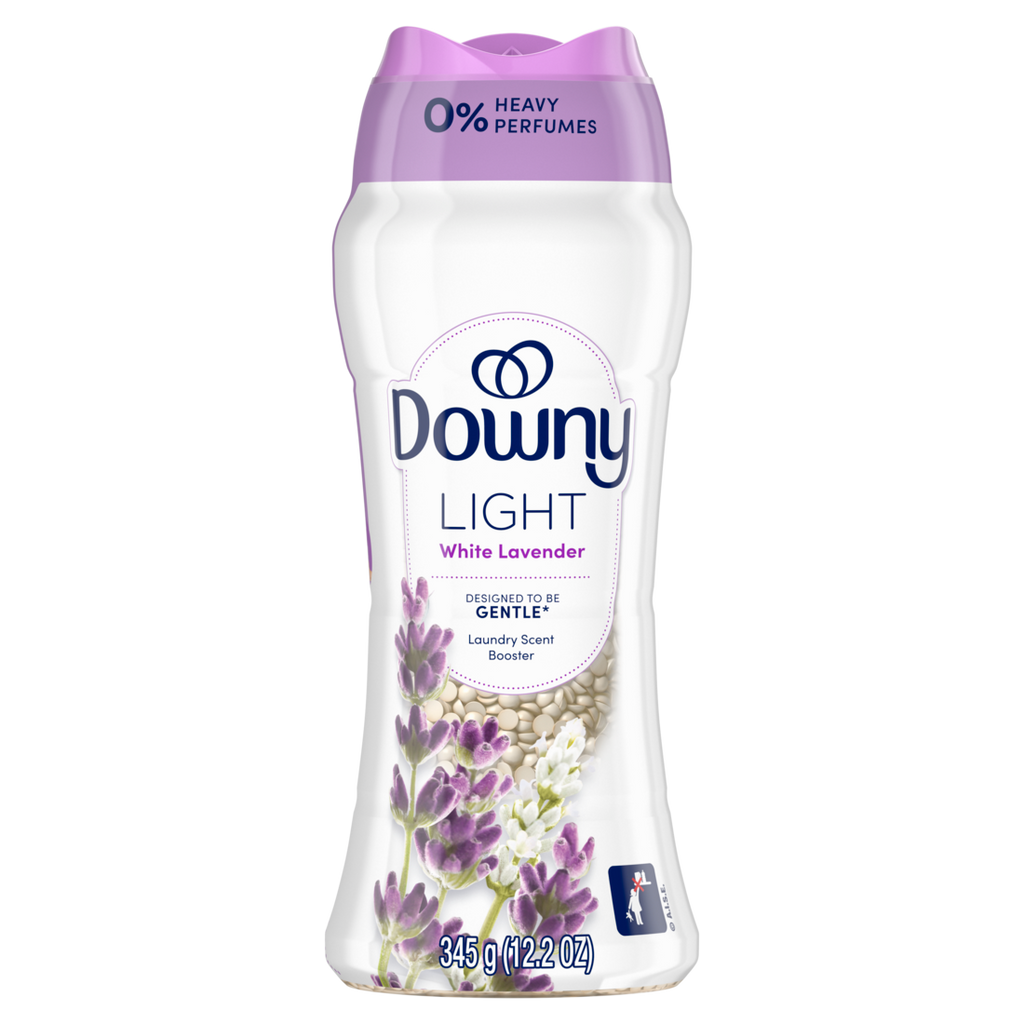 Downy Light Laundry Scent Booster Beads White Lavender Scent In-Wash Fabric Beads Designed To Be Gentle With A Light Boost Of Scent No Heavy Perfumes - 12.2oz/4pk