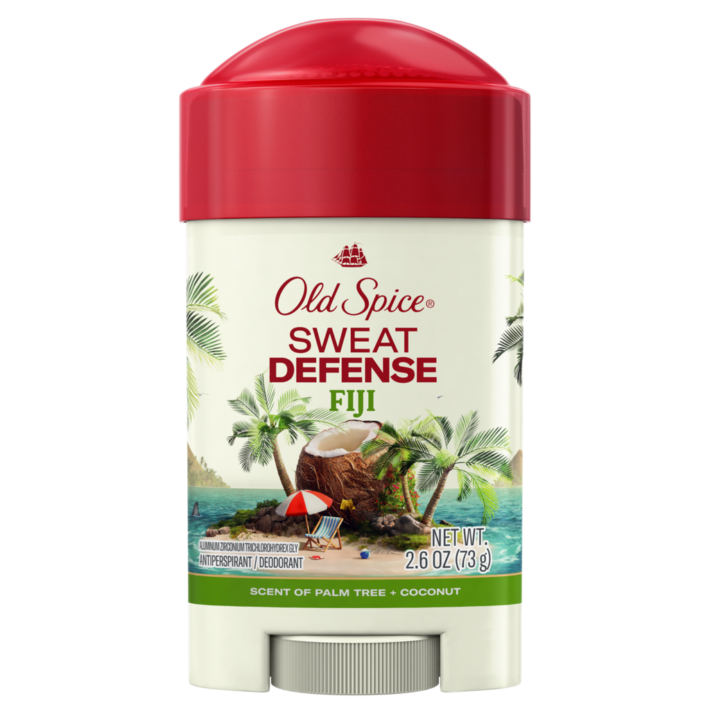 Old Spice Antiperspirant And Deodorant For Men 24/7 Freshness Long Lasting Sweat And Odor Protection Legendary Fragrance Sweat Defense Fiji - 2.6oz/12pk