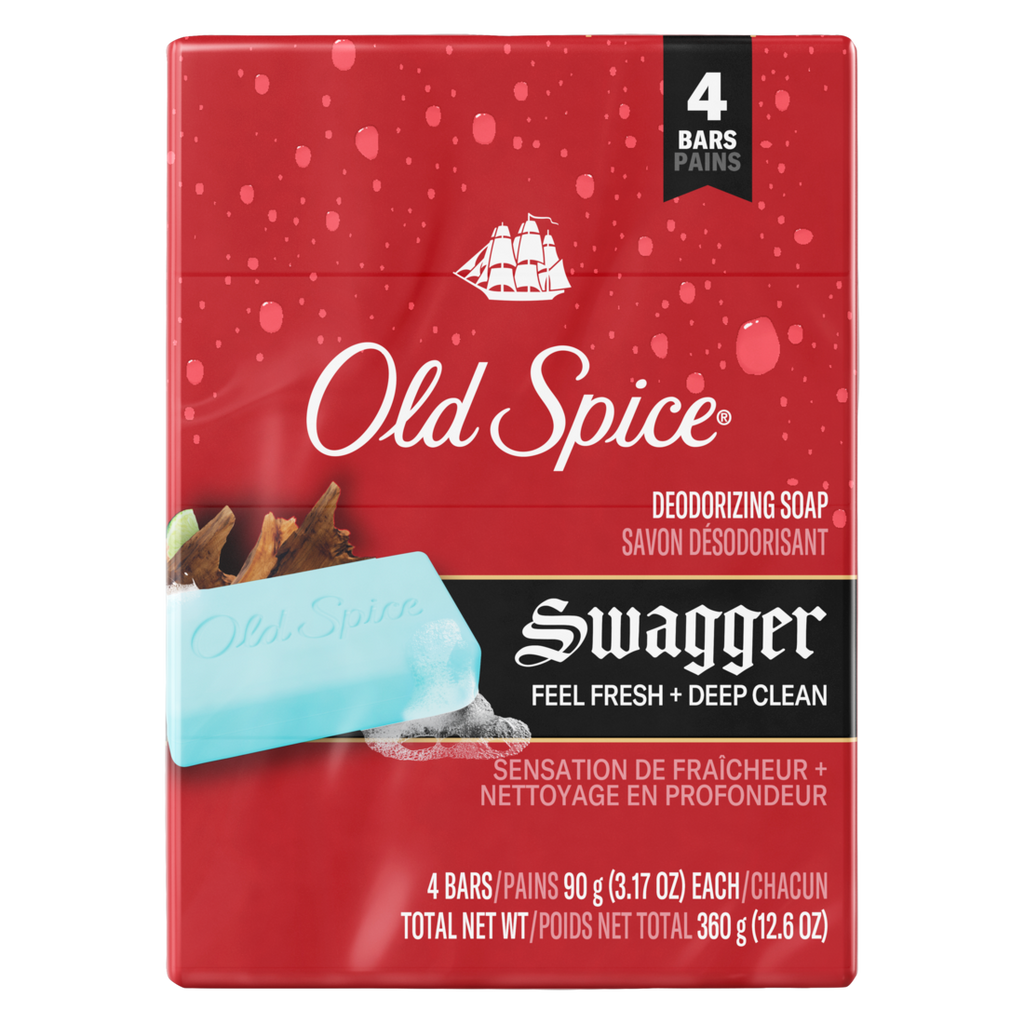 Old Spice Bar Soap For Men Swagger - (4x3.17)oz/12pk
