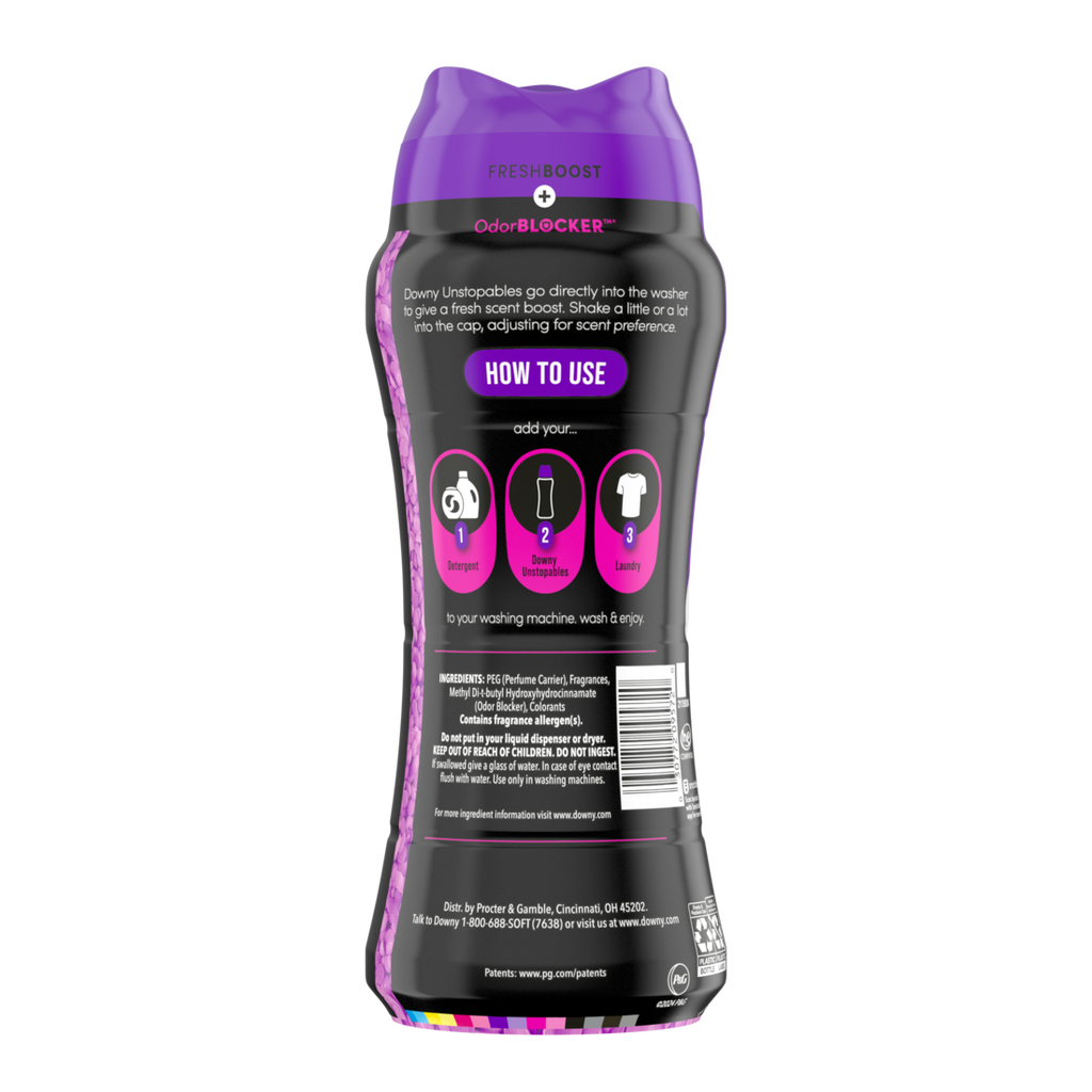 Downy Unstopables In Wash Scent Booster Beads Lush Scent Laundry Beads For Odor Protection Downy Scent Booster Beads Laundry Scent Boosters - 12.2oz/4pk