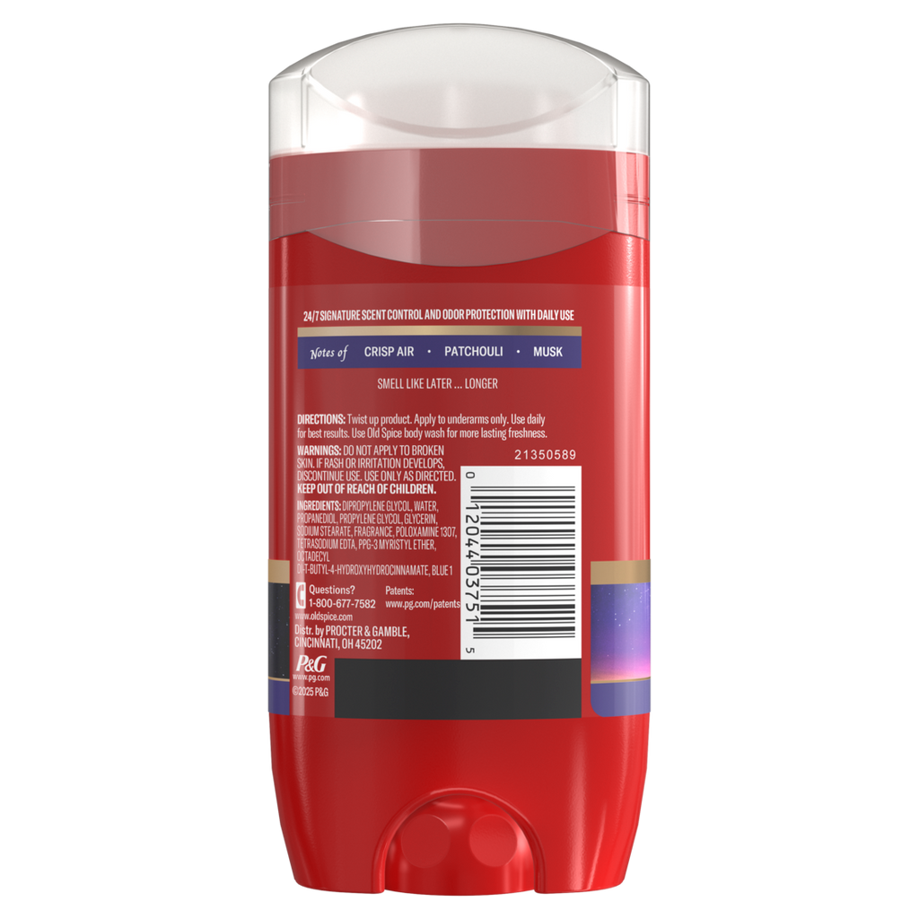 Old Spice Red Collection Deodorant For Men After Hours Scent Aluminum Free Long-Lasting Fragrance - 3oz/12pk