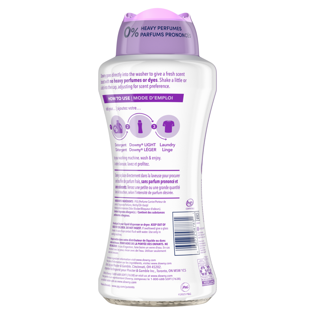 Downy Light Laundry Scent Booster Beads White Lavender Scent In-Wash Fabric Beads Designed To Be Gentle With A Light Boost Of Scent No Heavy Perfumes - 24oz/4pk
