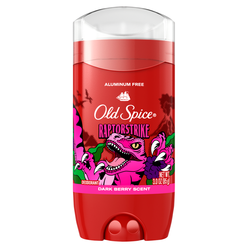 Old Spice Aluminum Free Deodorant For Men 24/7 Freshness Long Lasting Odor Protection Legendary Fragrance Raptorstrike Dark Berry Scent - 3oz/12pk