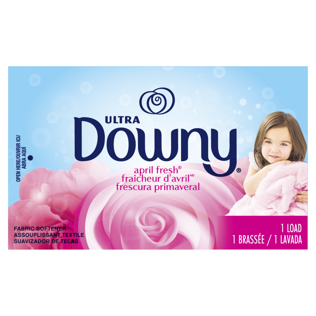 Downy April Fresh Liquid Fabric Conditioner (Fabric Softener) Single Use - 0.85oz/156pk