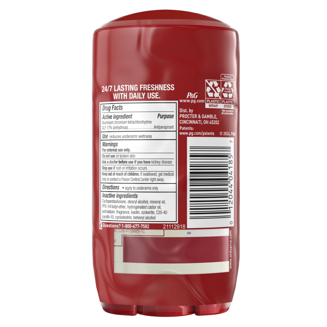 Old Spice Men's Antiperspirant And Deodorant Timber With Sandalwood 24/7 Sweat Protection Twin Pack - (2x2.6)oz/6pk