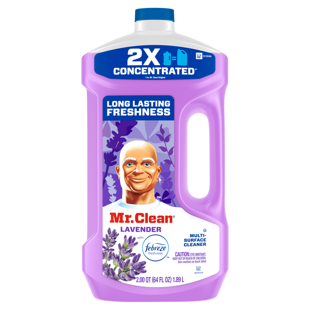 Mr. Clean All Purpose Cleaner  Floor Cleaner For Mopping Cleaning Liquid Lavender - 64oz/4pk