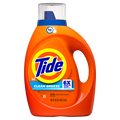 Tide Laundry Detergent Liquid Clean Breeze Scent 64 Loads Works On 100% Of Common Stains - 80oz/4pk