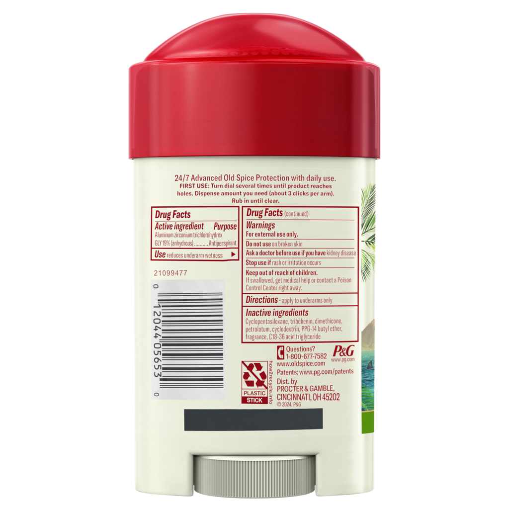 Old Spice Antiperspirant And Deodorant For Men 24/7 Freshness Long Lasting Sweat And Odor Protection Legendary Fragrance Sweat Defense Fiji - 2.6oz/12pk