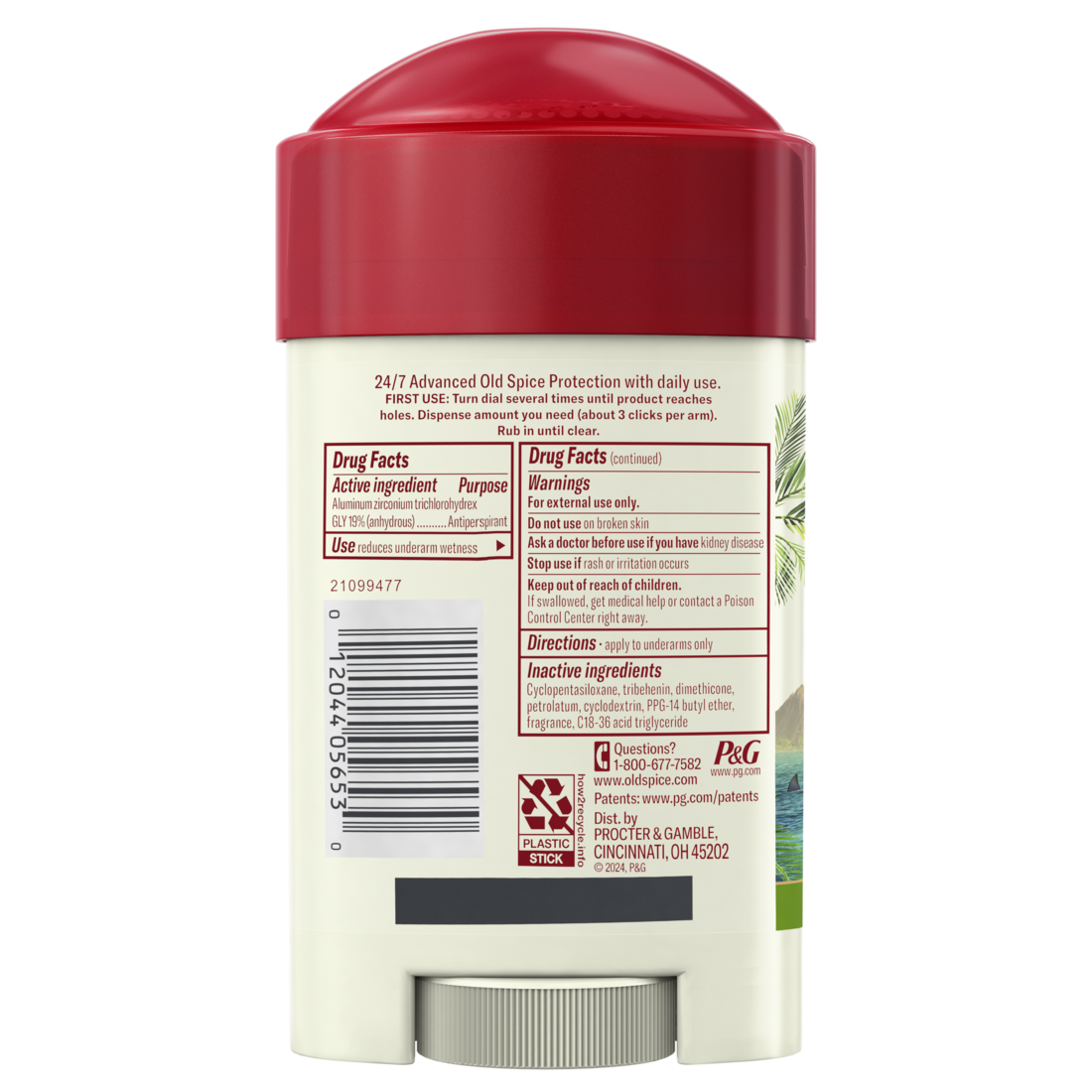 Old Spice Antiperspirant And Deodorant For Men 24/7 Freshness Long Lasting Sweat And Odor Protection Legendary Fragrance Sweat Defense Fiji - 2.6oz/12pk