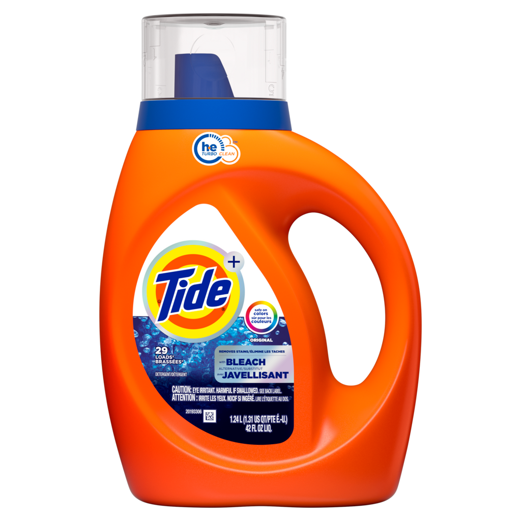 Tide Bleach Alternative Liquid Laundry Detergent Original Scent 29 Loads He Compatible - 42oz/6pk