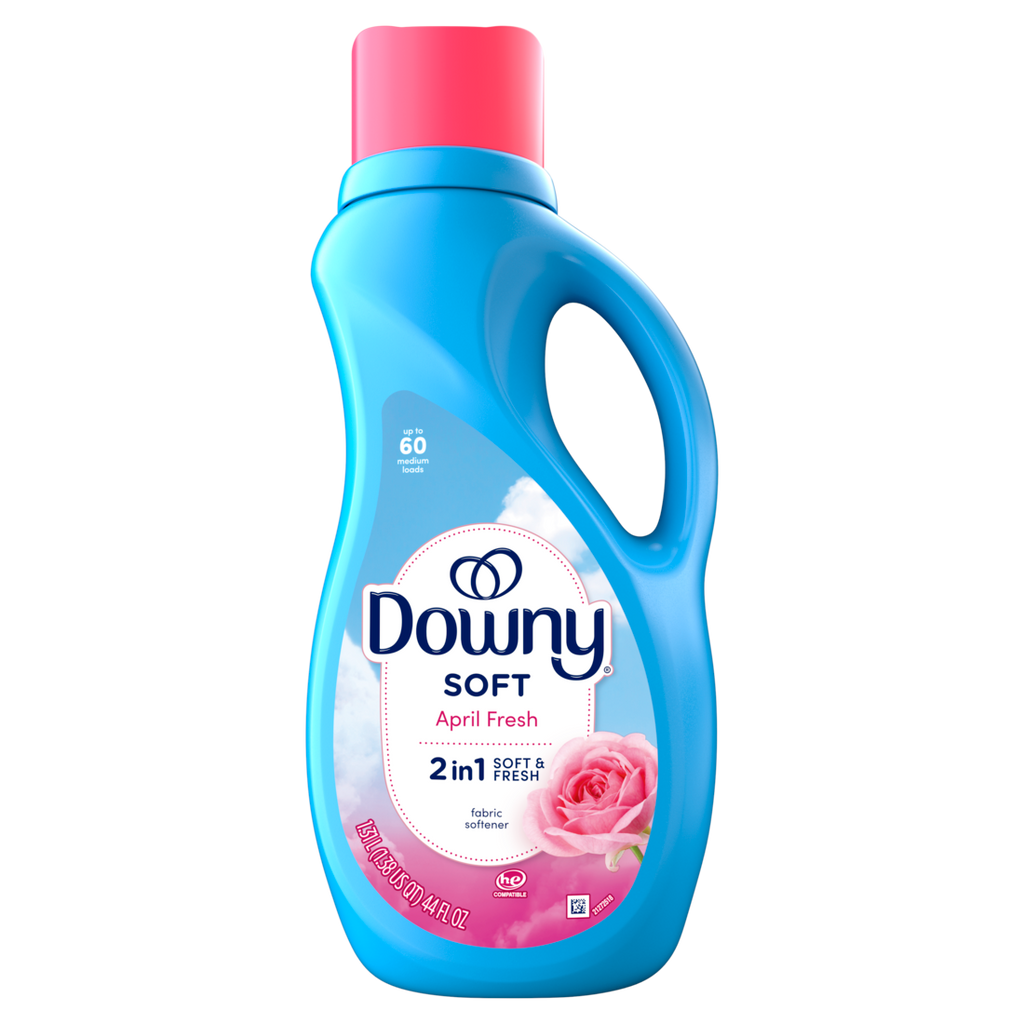 Downy Soft 2-in-1 Soft And Fresh Liquid Fabric Softener April Fresh 60 Loads Fabric Conditioner Liquid Provides Softness And Freshness For Fabrics - 44oz/6pk