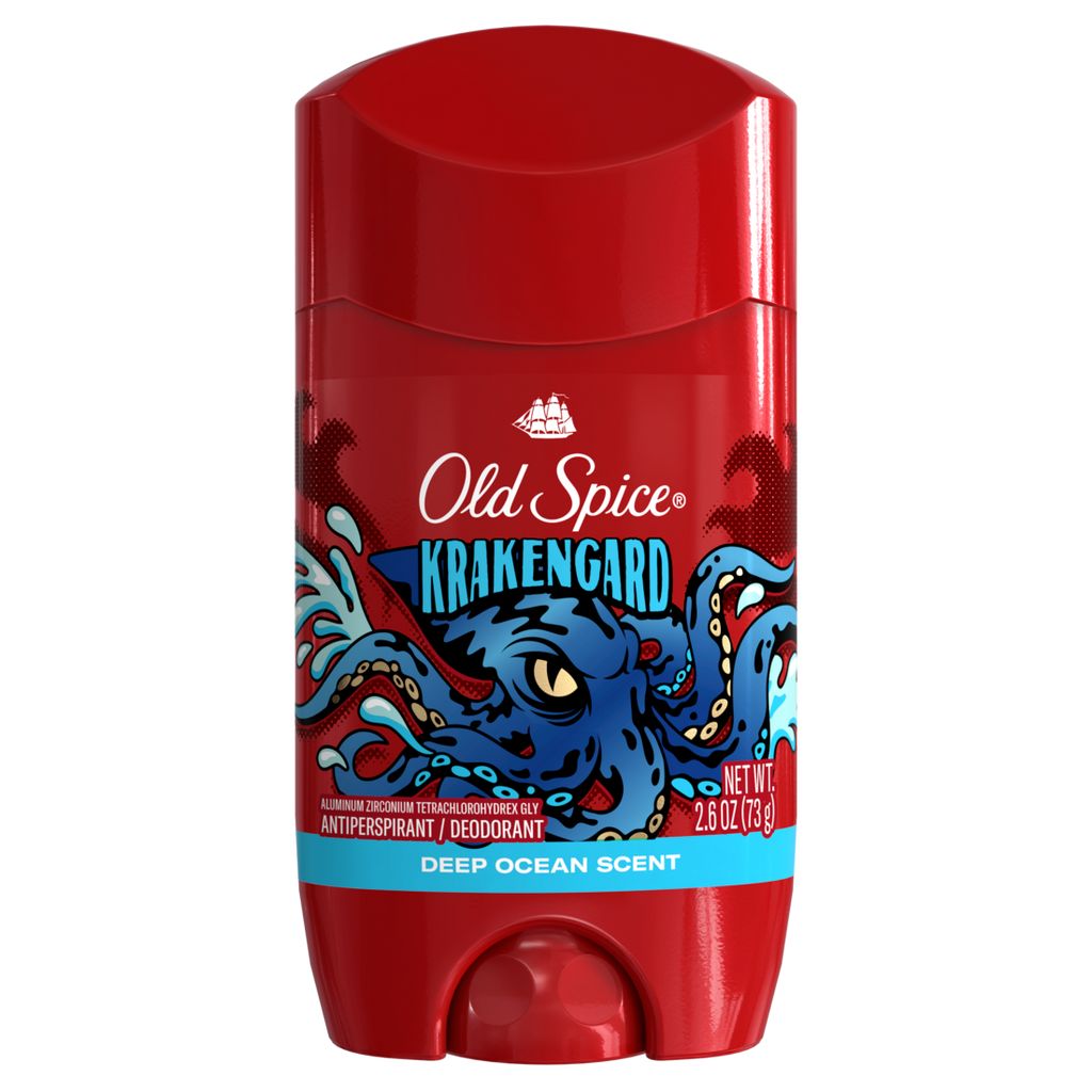 Old Spice Antiperspirant And Deodorant For Men 24/7 Freshness Long Lasting Sweat And Odor Protection Legendary Fragrance Krakengard Deep Ocean Scent - 2.6oz/12pk