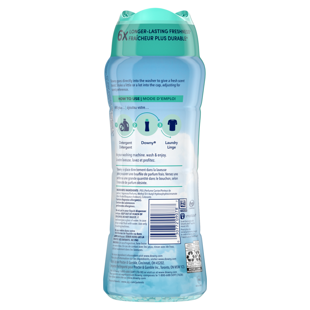 Downy Cool Cotton In-Wash Laundry Scent Booster Beads Laundry Scent Beads  Long-Lasting Freshness - 18.2oz/4pk