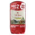 Old Spice Men's Antiperspirant And Deodorant Timber With Sandalwood 24/7 Sweat Protection Twin Pack - (2x2.6)oz/6pk