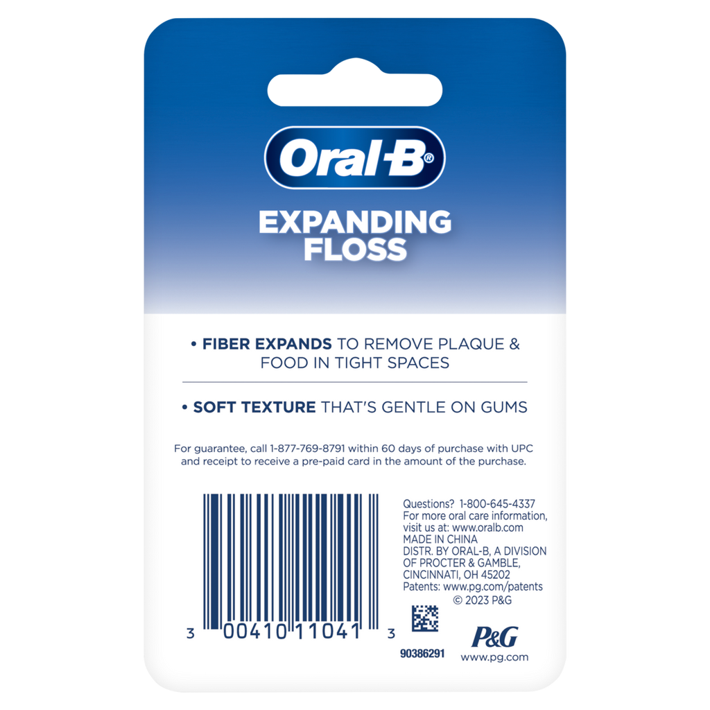 Oral-B Expandable Dental Floss Mint Expands For A Deep Clean 50m/54.6yd - 1ct/48pk