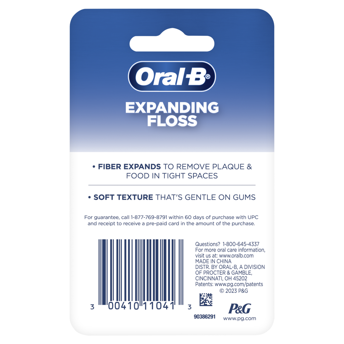 Oral-B Expandable Dental Floss Mint Expands For A Deep Clean 50m/54.6yd - 1ct/48pk