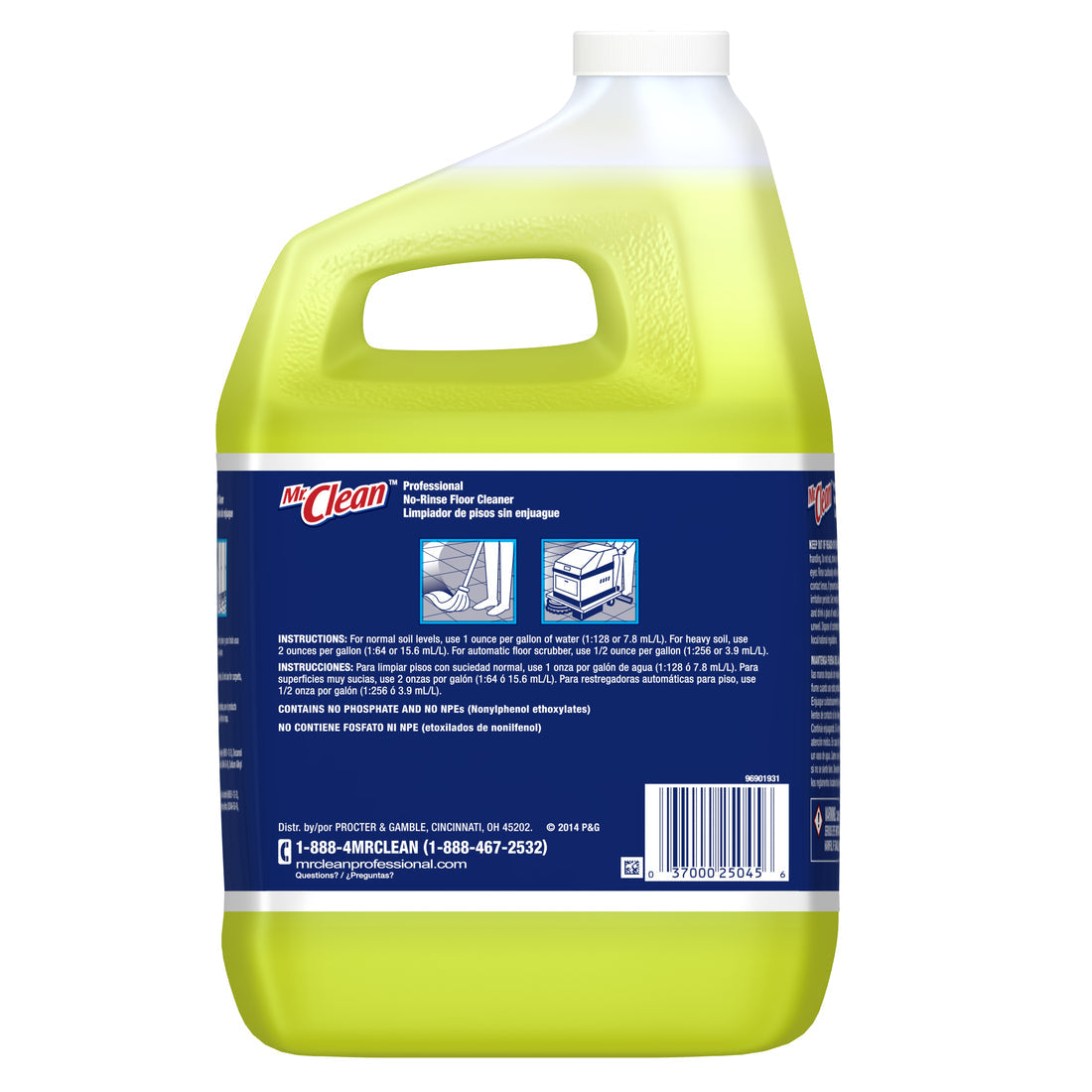 Mr. Clean Professional No-Rinse Floor Cleaner 1 Gallon - 128oz/4pk