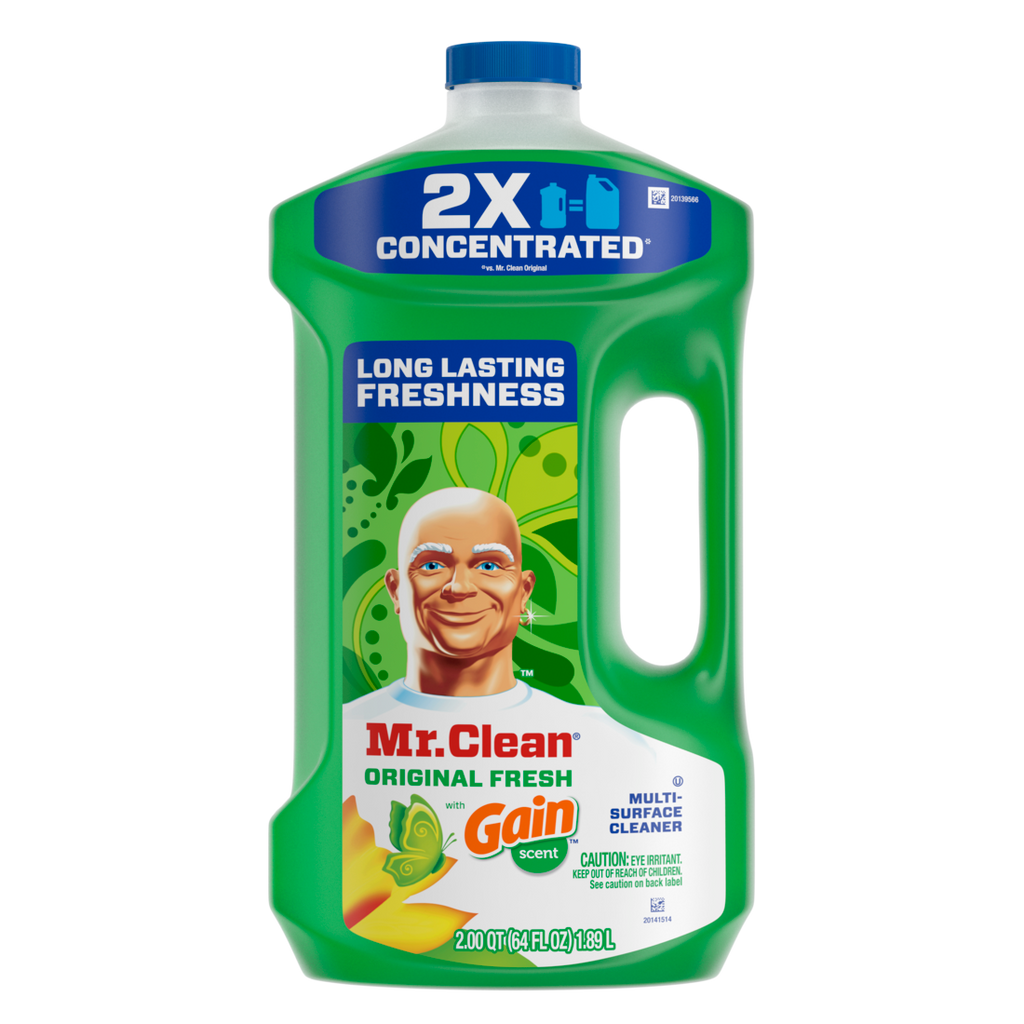 Mr. Clean All Purpose Cleaner  Floor Cleaner For Mopping Cleaning Liquid Gain - 64oz/4pk