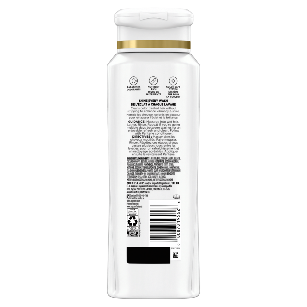 Pantene Radiant Color Shine Shampoo - 12oz/6pk