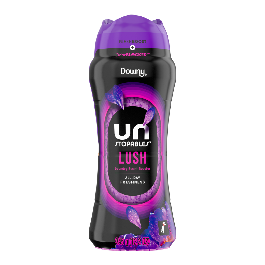 Downy Unstopables In Wash Scent Booster Beads Lush Scent Laundry Beads For Odor Protection Downy Scent Booster Beads Laundry Scent Boosters - 12.2oz/4pk