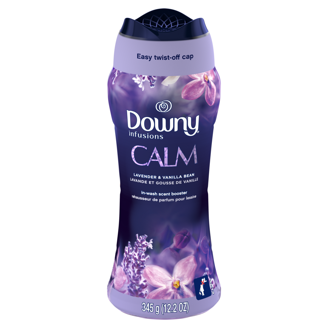 Downy Calm In-Wash Laundry Scent Booster Beads Soothing Lavender And Vanilla Bean Scent Laundry Scent Beads  Long-Lasting Freshness - 12.2oz/4pk