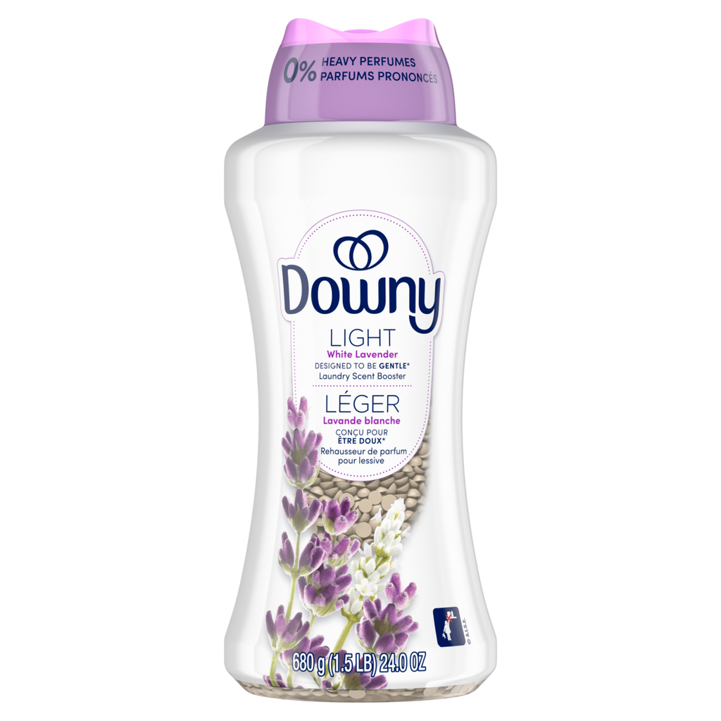 Downy Light Laundry Scent Booster Beads White Lavender Scent In-Wash Fabric Beads Designed To Be Gentle With A Light Boost Of Scent No Heavy Perfumes - 24oz/4pk