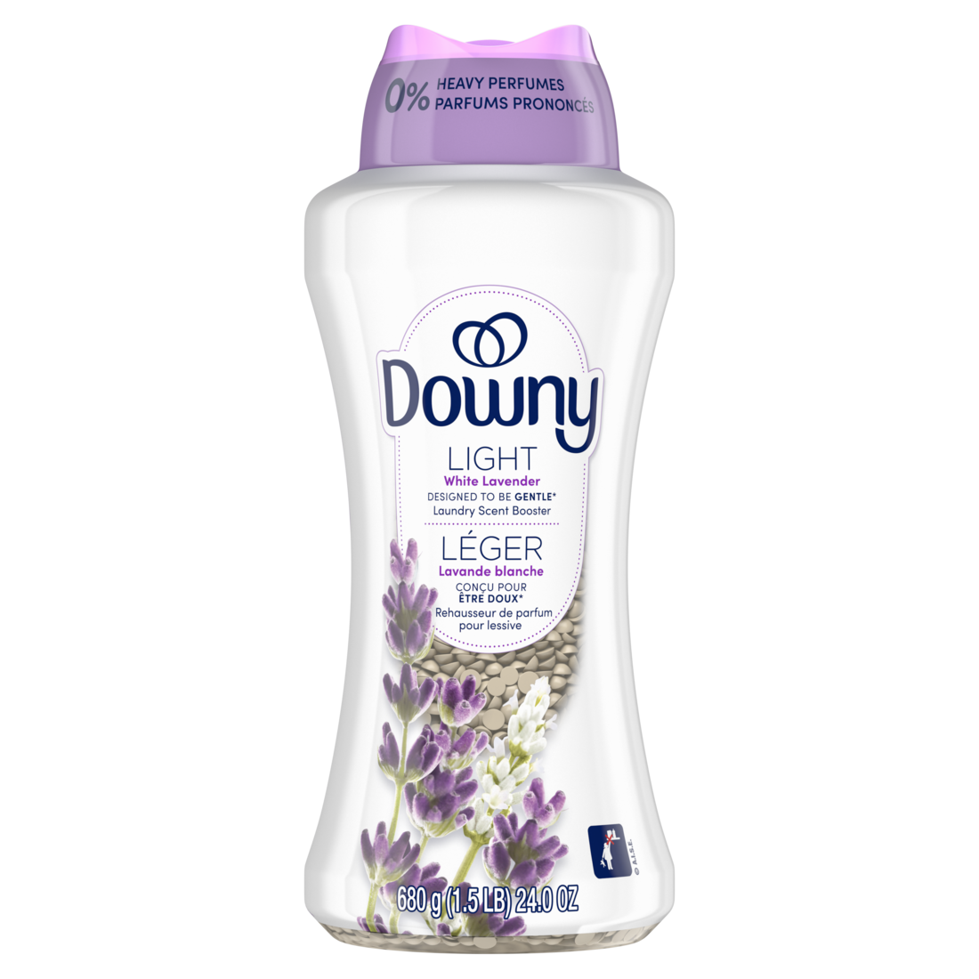 Downy Light Laundry Scent Booster Beads White Lavender Scent In-Wash Fabric Beads Designed To Be Gentle With A Light Boost Of Scent No Heavy Perfumes - 24oz/4pk