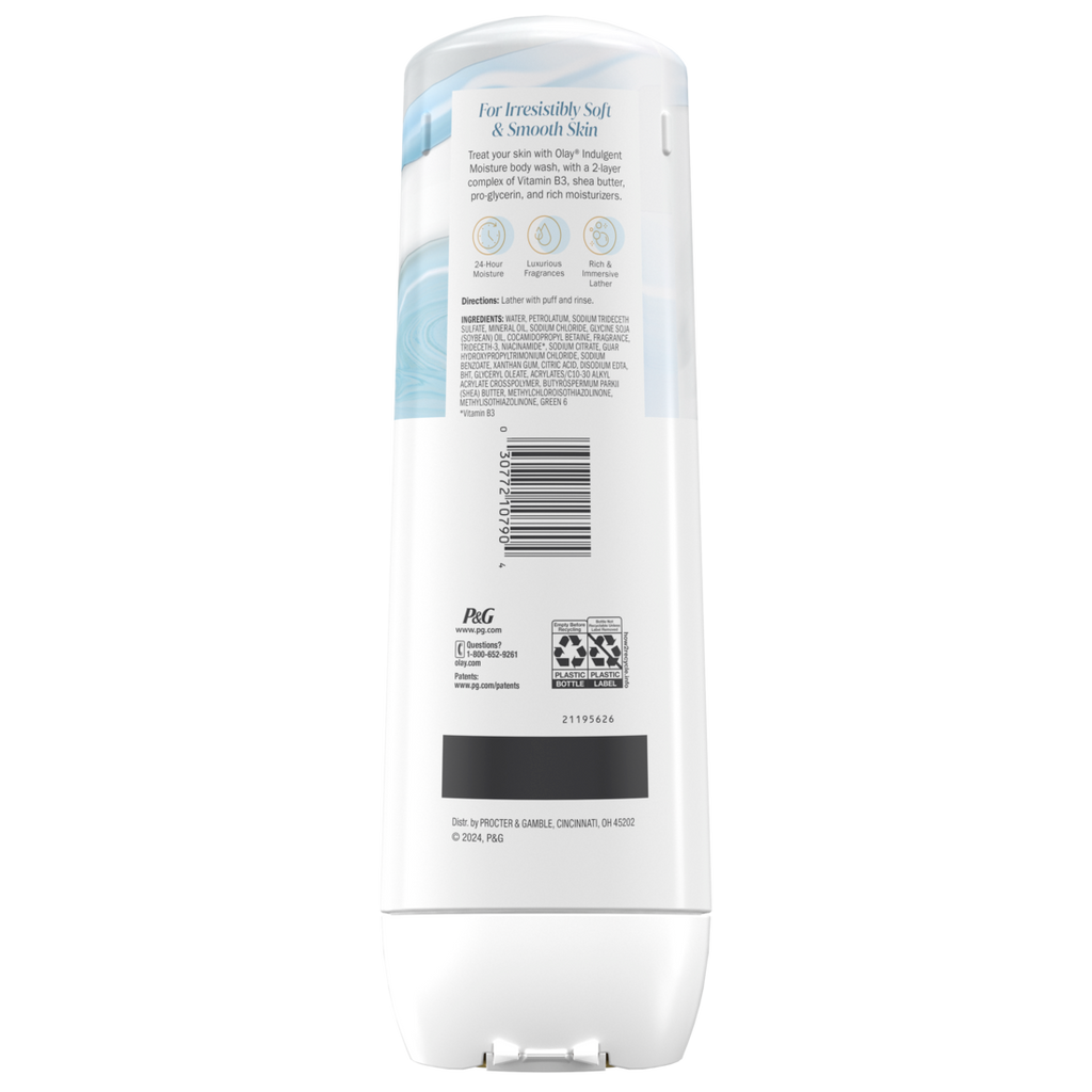 Olay Indulgent Moisture Body Wash Infused With Vitamin B3 Notes Of Guava And Coconut - 20oz/4pk