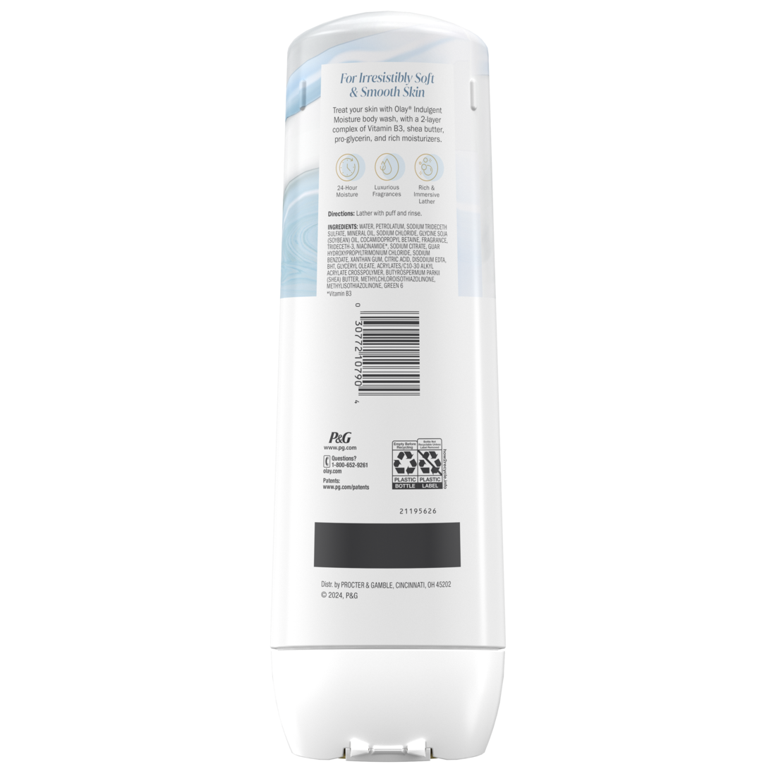 Olay Indulgent Moisture Body Wash Infused With Vitamin B3 Notes Of Guava And Coconut - 20oz/4pk