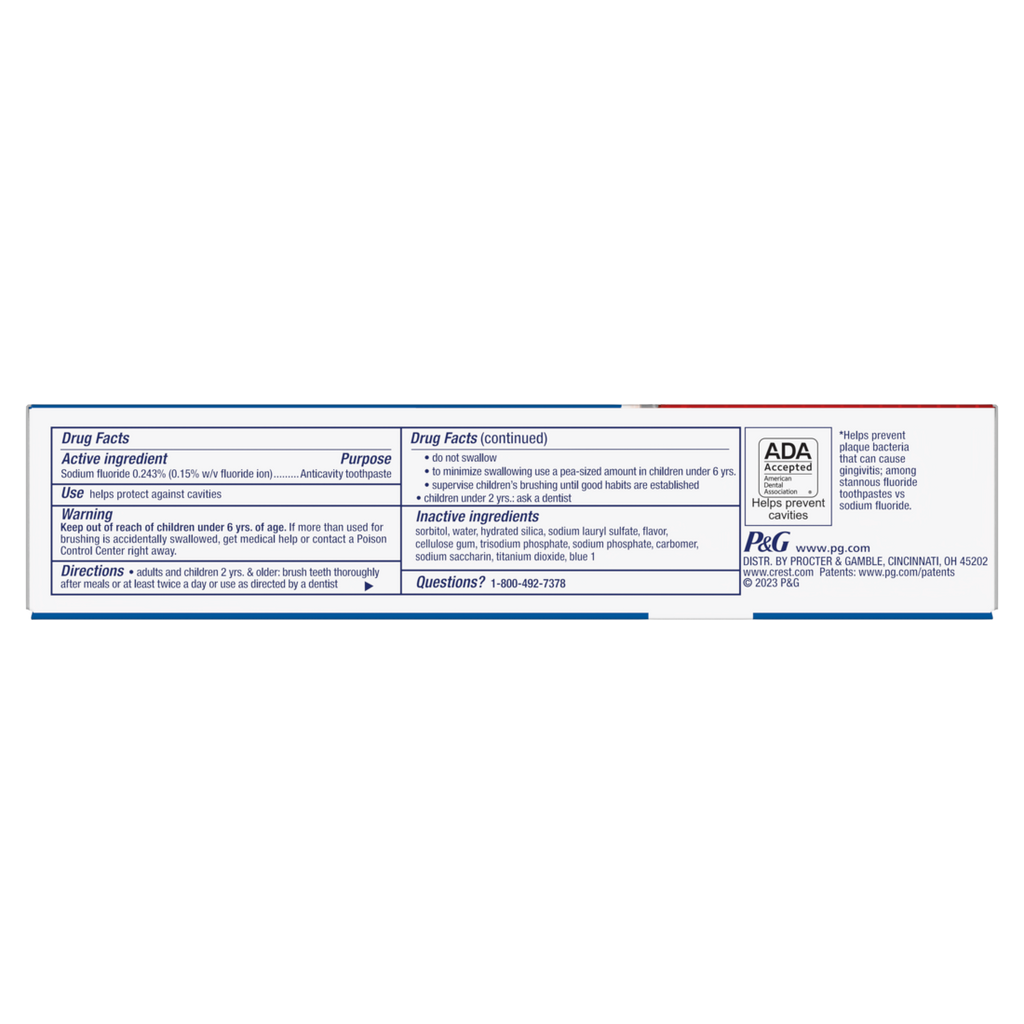 Crest Cavity Protection Toothpaste Regular Paste - 4.2oz/24pk