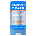 Gillette Antiperspirant And Deodorant For Men Clear Gel Sport Active Twin Pack - (2x3.8)oz/6pk