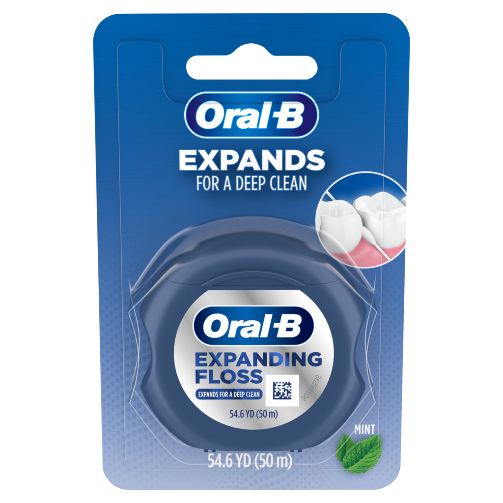 Oral-B Expandable Dental Floss Mint Expands For A Deep Clean 50m/54.6yd - 1ct/48pk