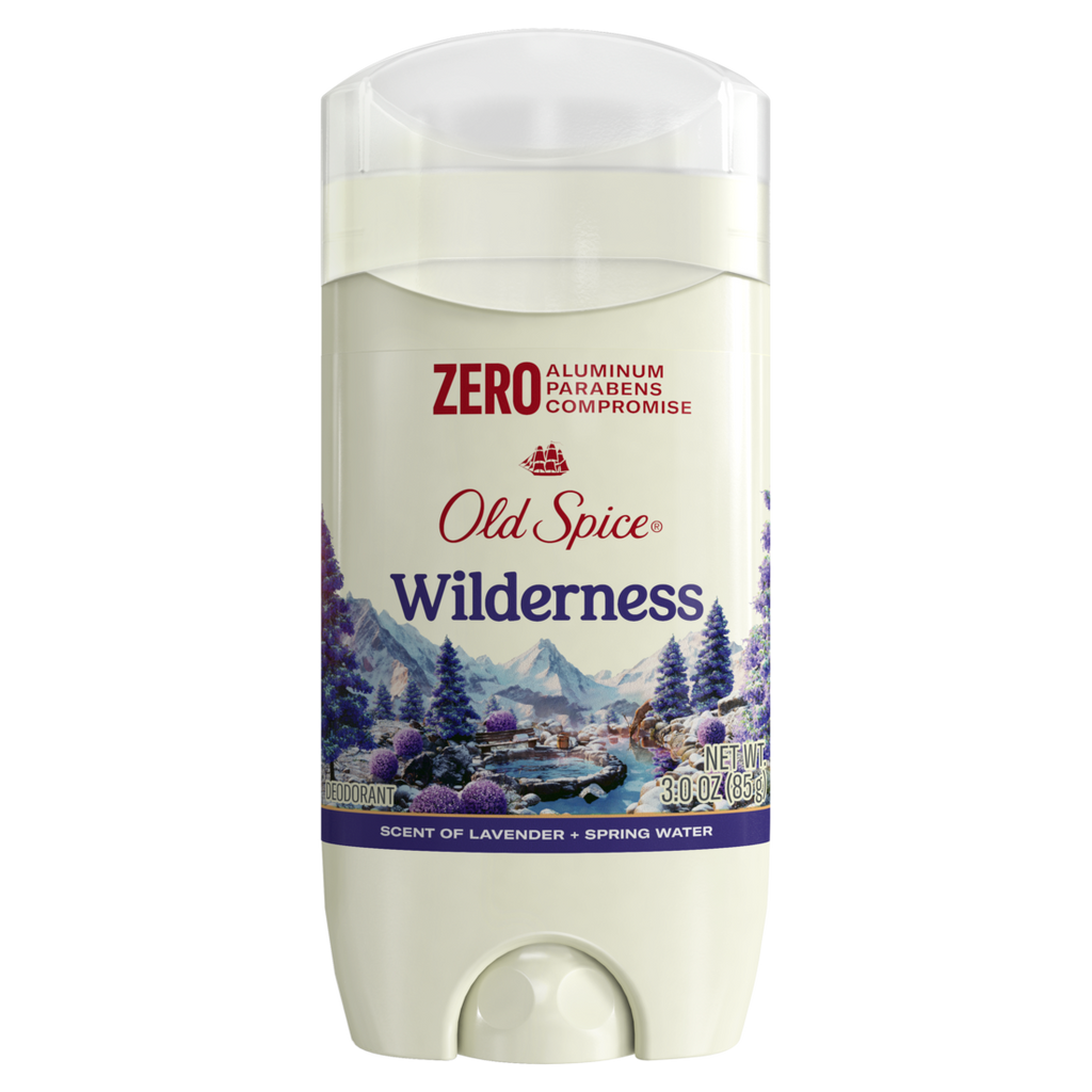 Old Spice Men's Deodorant Aluminum-Free Wilderness With Lavender 24/7 Lasting Freshness - 3oz/12pk