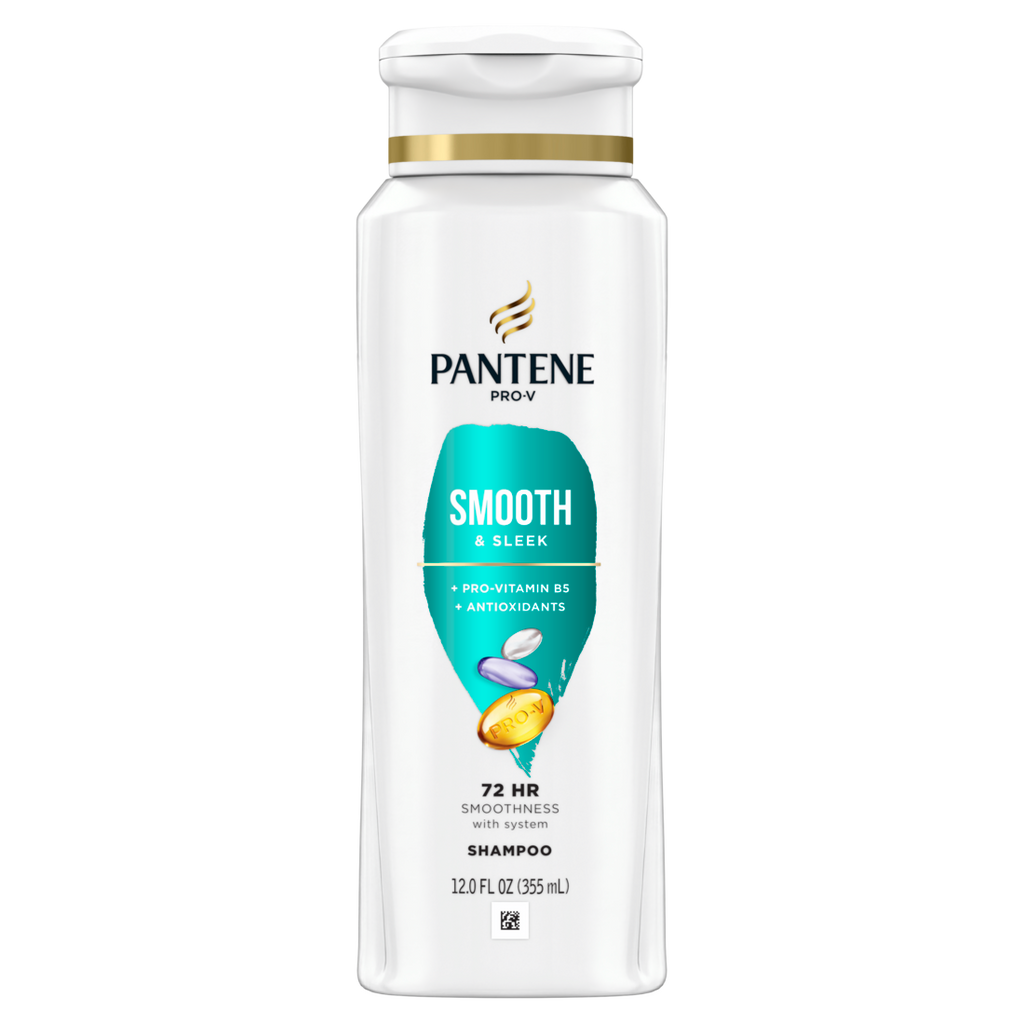 Pantene Smooth & Sleek 72 HR Smoothness Shampoo - 12oz/6pk